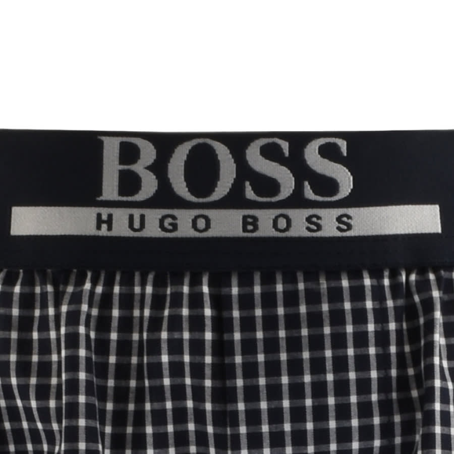 Alternative Image for ProductBOSS Underwear Two Pack Woven Boxer Shorts Navy3